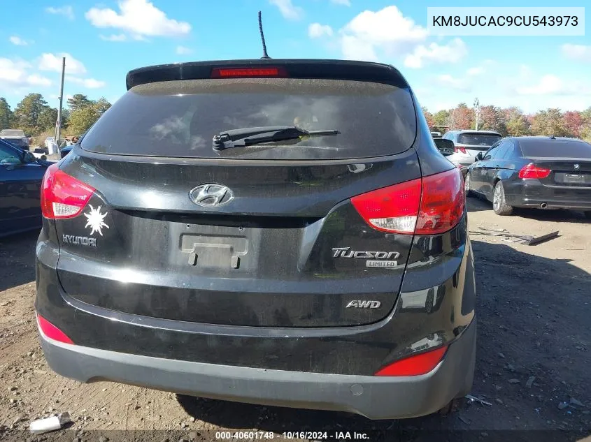 2012 Hyundai Tucson Limited VIN: KM8JUCAC9CU543973 Lot: 40601748