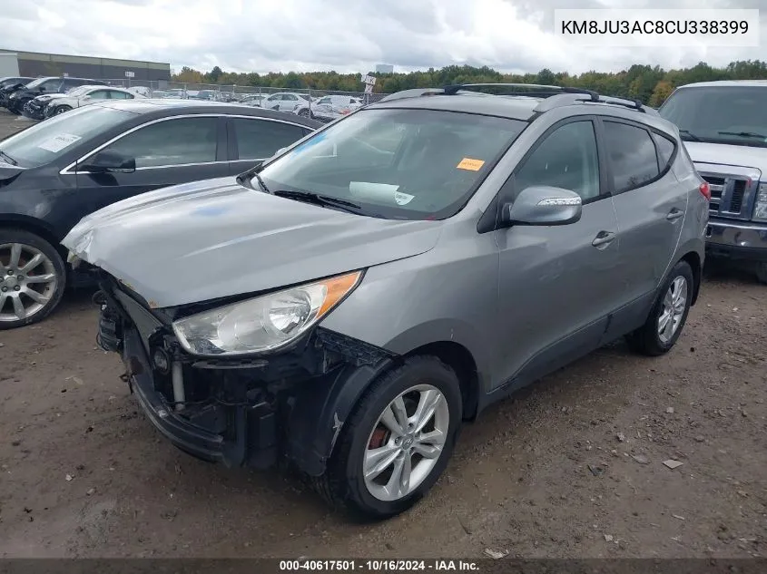 2012 Hyundai Tucson Gls VIN: KM8JU3AC8CU338399 Lot: 40617501