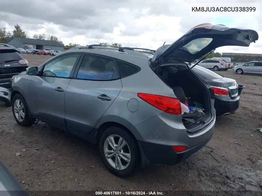 2012 Hyundai Tucson Gls VIN: KM8JU3AC8CU338399 Lot: 40617501