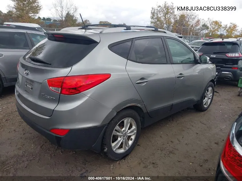 2012 Hyundai Tucson Gls VIN: KM8JU3AC8CU338399 Lot: 40617501