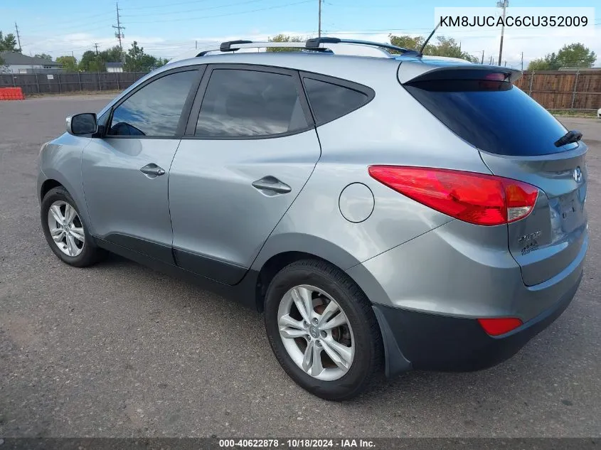 2012 Hyundai Tucson Gls VIN: KM8JUCAC6CU352009 Lot: 40622878