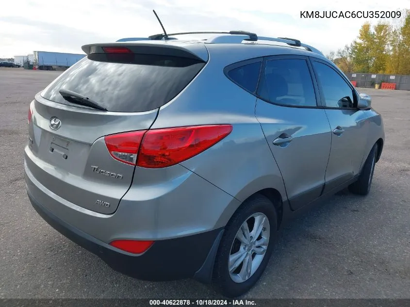 2012 Hyundai Tucson Gls VIN: KM8JUCAC6CU352009 Lot: 40622878