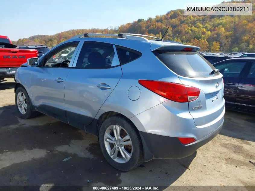 2012 Hyundai Tucson Gls VIN: KM8JUCAC9CU380211 Lot: 40627409