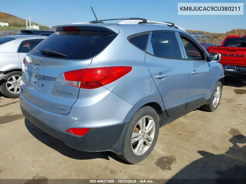 2012 Hyundai Tucson Gls VIN: KM8JUCAC9CU380211 Lot: 40627409