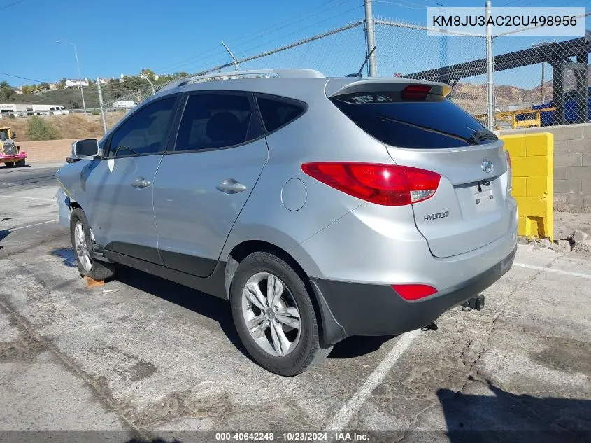 2012 Hyundai Tucson Gls VIN: KM8JU3AC2CU498956 Lot: 40642248