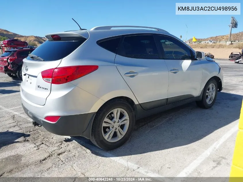 2012 Hyundai Tucson Gls VIN: KM8JU3AC2CU498956 Lot: 40642248