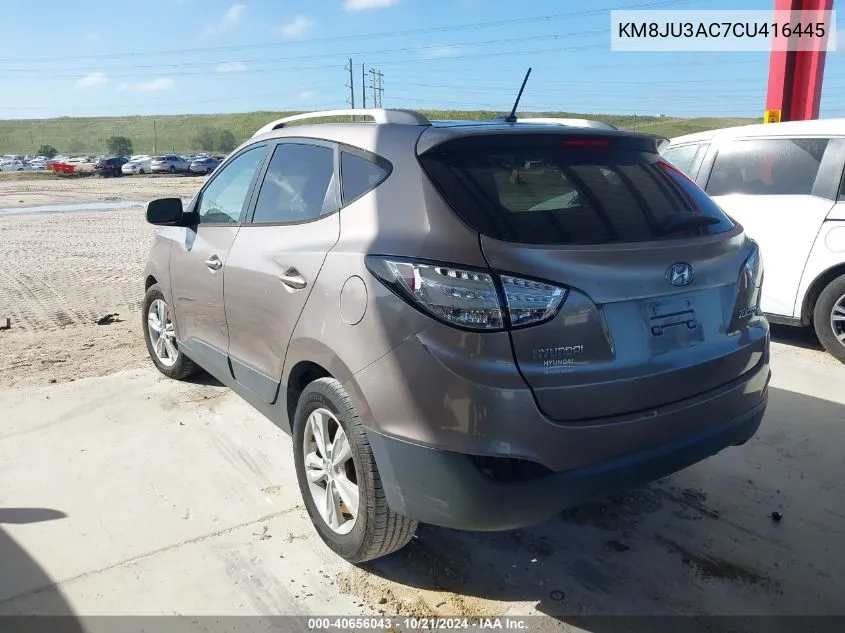 KM8JU3AC7CU416445 2012 Hyundai Tucson Gls/Limited