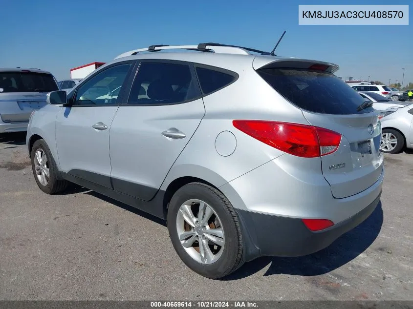 KM8JU3AC3CU408570 2012 Hyundai Tucson Gls