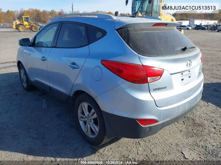 2012 Hyundai Tucson Gls VIN: KM8JU3AC1CU513513 Lot: 40660926