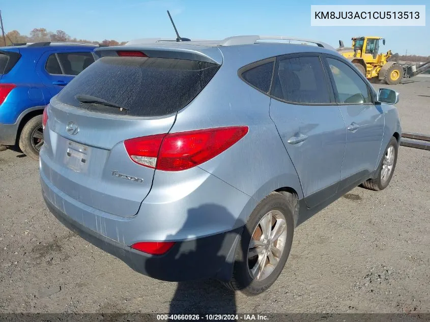 2012 Hyundai Tucson Gls VIN: KM8JU3AC1CU513513 Lot: 40660926