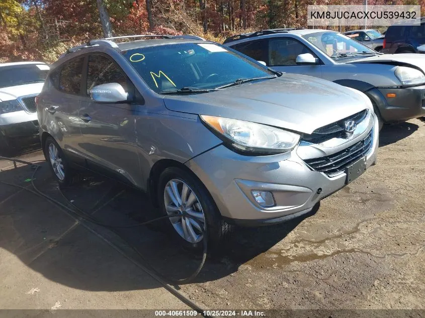 2012 Hyundai Tucson Limited VIN: KM8JUCACXCU539432 Lot: 40661509