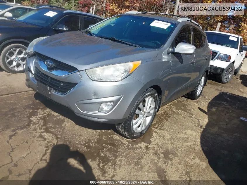 2012 Hyundai Tucson Limited VIN: KM8JUCACXCU539432 Lot: 40661509