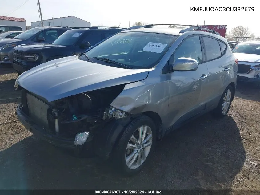 2012 Hyundai Tucson Limited VIN: KM8JUCAC3CU382679 Lot: 40676307