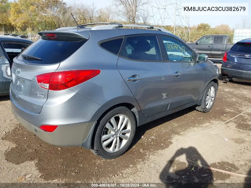 2012 Hyundai Tucson Limited VIN: KM8JUCAC3CU382679 Lot: 40676307