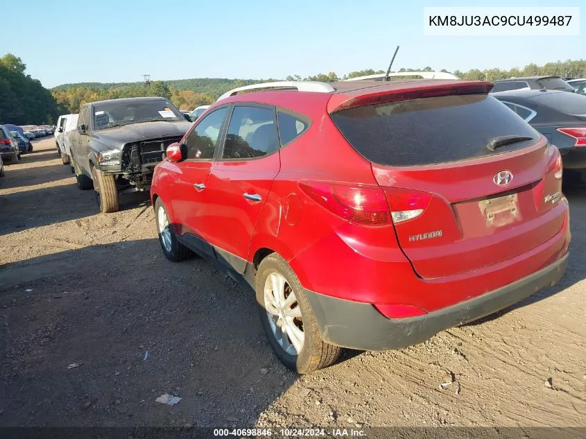 2012 Hyundai Tucson Limited VIN: KM8JU3AC9CU499487 Lot: 40698846