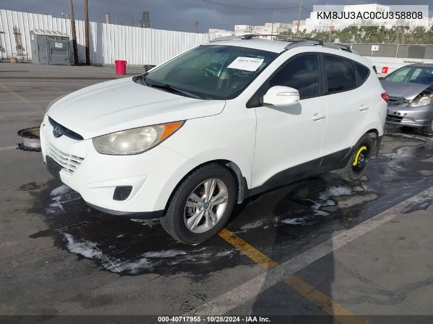 2012 Hyundai Tucson Gls VIN: KM8JU3AC0CU358808 Lot: 40717955