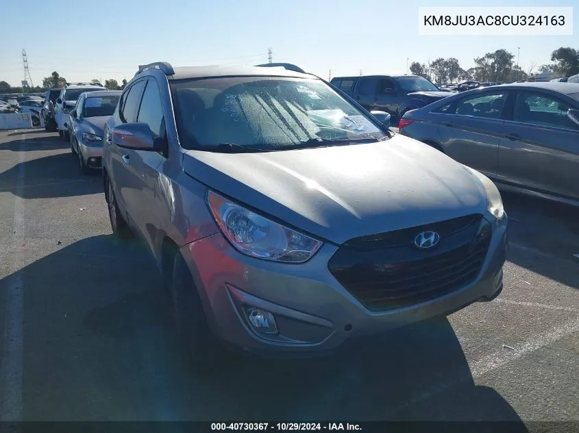 2012 Hyundai Tucson Limited VIN: KM8JU3AC8CU324163 Lot: 40730367