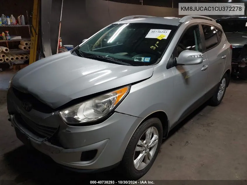 2012 Hyundai Tucson Gls VIN: KM8JUCAC1CU372278 Lot: 40738293