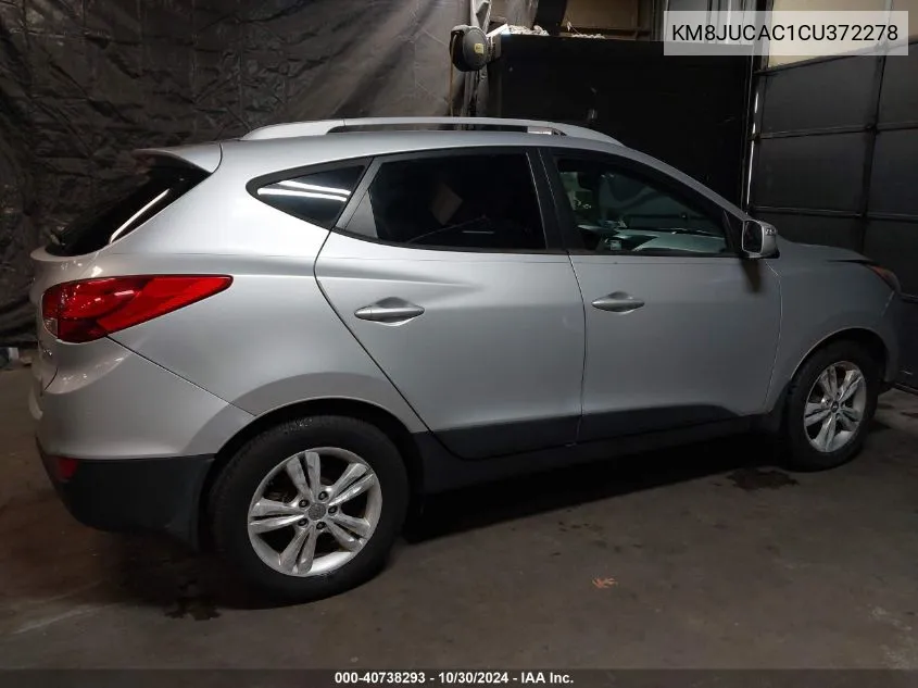 2012 Hyundai Tucson Gls VIN: KM8JUCAC1CU372278 Lot: 40738293