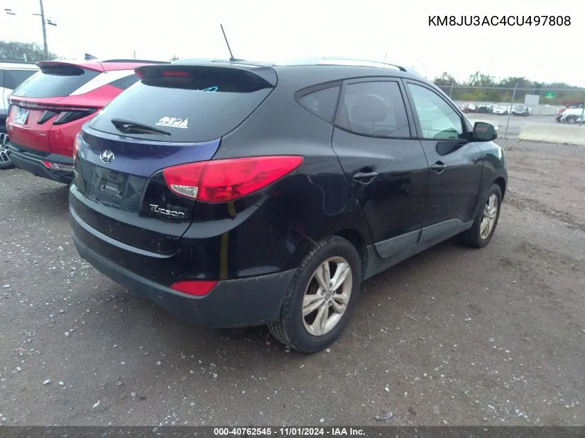 2012 Hyundai Tucson Gls VIN: KM8JU3AC4CU497808 Lot: 40762545