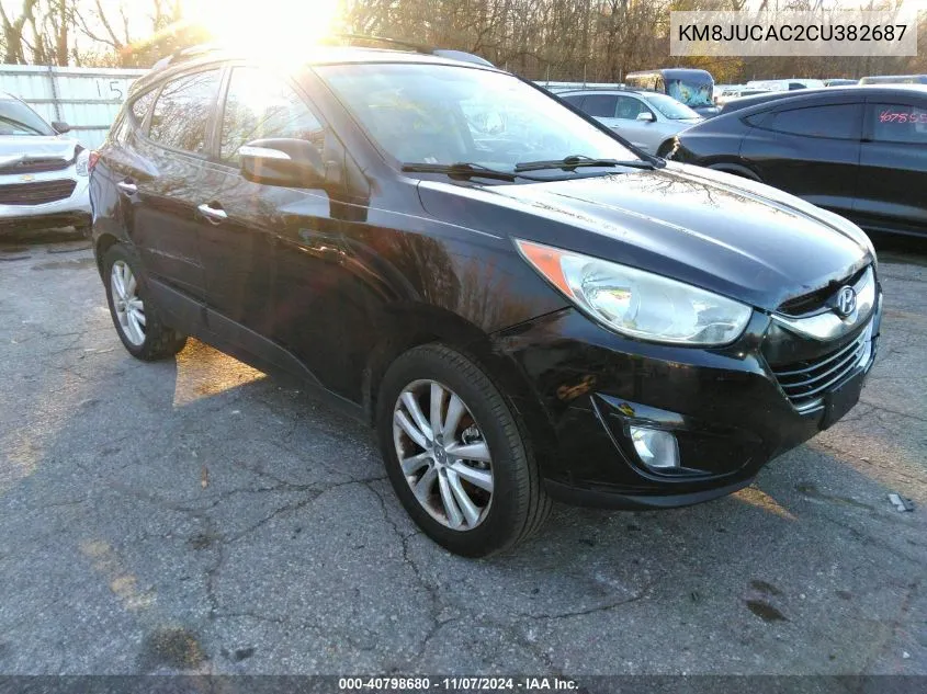 2012 Hyundai Tucson Limited VIN: KM8JUCAC2CU382687 Lot: 40798680