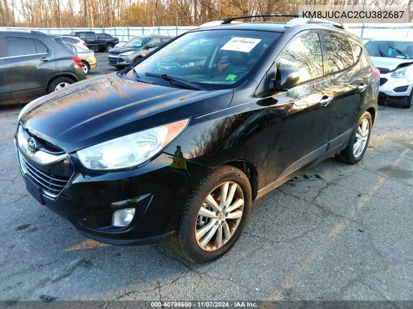 2012 Hyundai Tucson Limited VIN: KM8JUCAC2CU382687 Lot: 40798680