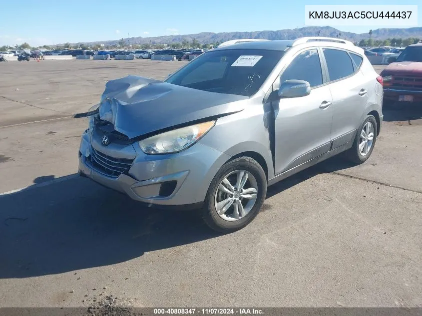 2012 Hyundai Tucson Gls VIN: KM8JU3AC5CU444437 Lot: 40808347