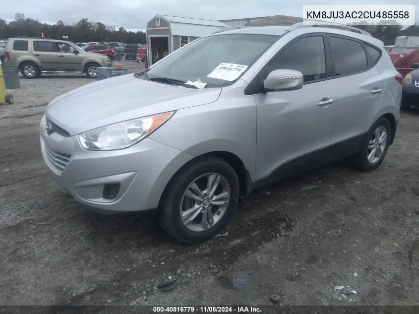 2012 Hyundai Tucson Gls VIN: KM8JU3AC2CU485558 Lot: 40816779