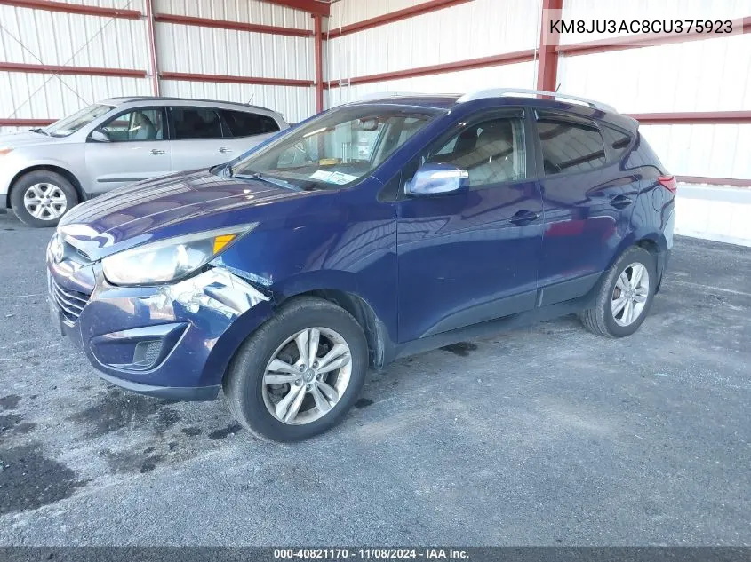 KM8JU3AC8CU375923 2012 Hyundai Tucson Gls