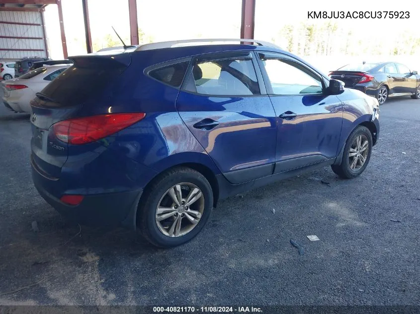 KM8JU3AC8CU375923 2012 Hyundai Tucson Gls