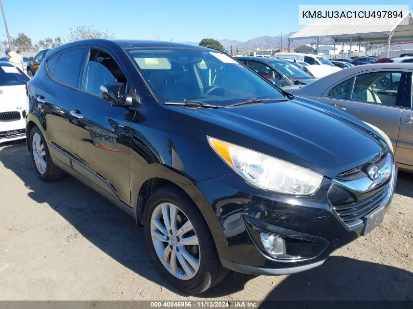 2012 Hyundai Tucson Limited VIN: KM8JU3AC1CU497894 Lot: 40846956