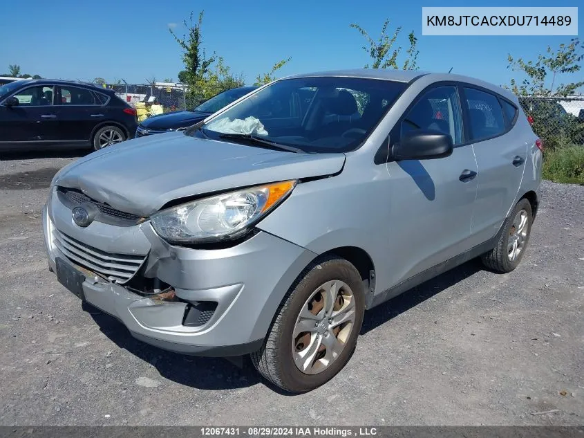 2013 Hyundai Tucson Gl VIN: KM8JTCACXDU714489 Lot: 12067431