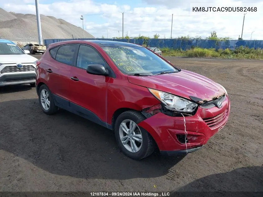 2013 Hyundai Tucson Gl VIN: KM8JTCAC9DU582468 Lot: 12107834