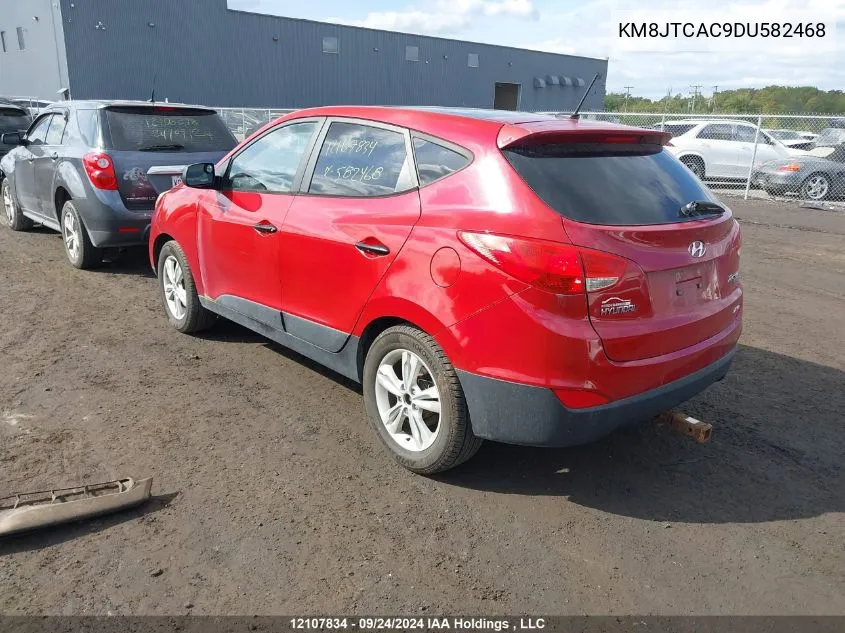 2013 Hyundai Tucson Gl VIN: KM8JTCAC9DU582468 Lot: 12107834