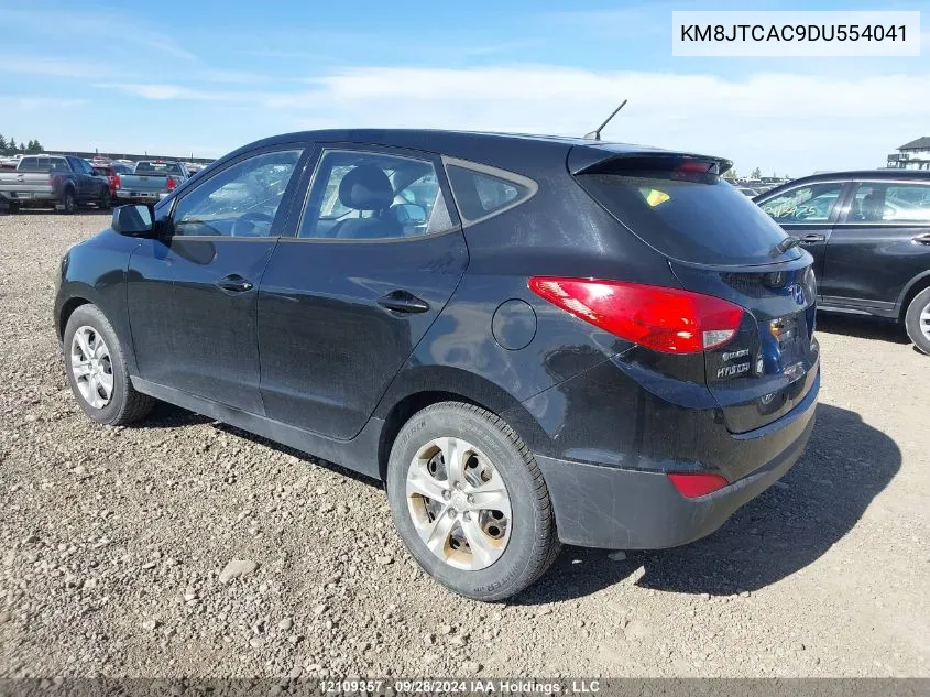 2013 Hyundai Tucson Gl VIN: KM8JTCAC9DU554041 Lot: 12109357