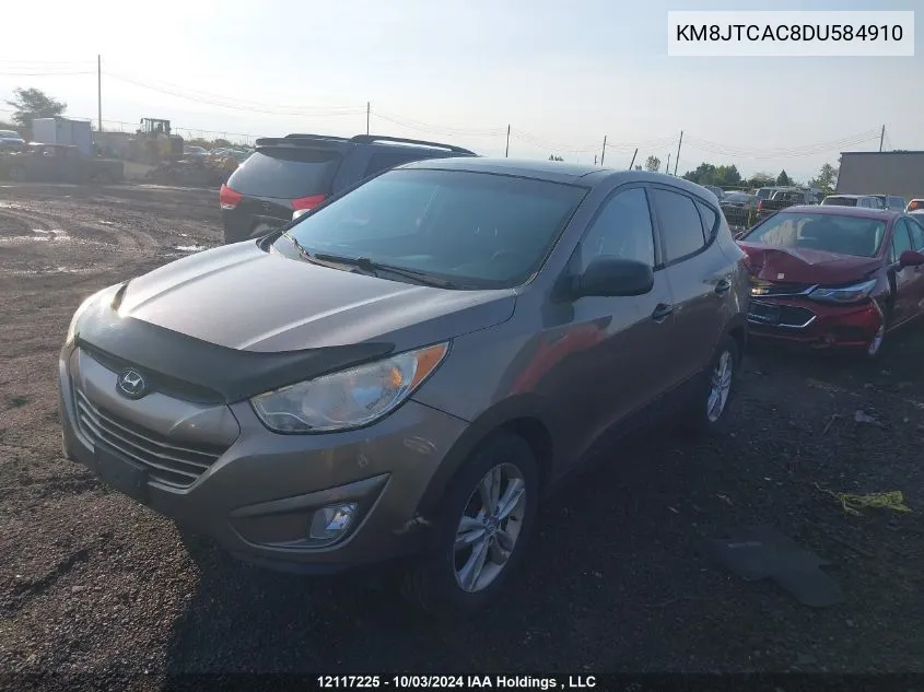 2013 Hyundai Tucson Premium VIN: KM8JTCAC8DU584910 Lot: 12117225