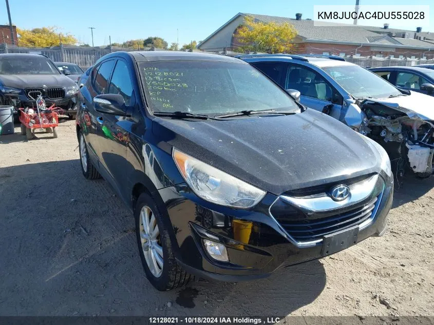 2013 Hyundai Tucson Limited VIN: KM8JUCAC4DU555028 Lot: 12128021