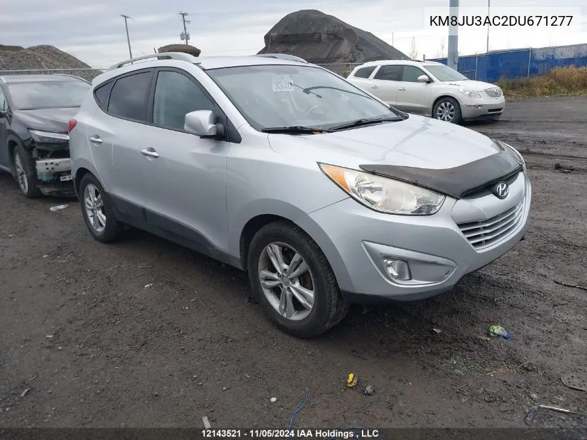 2013 Hyundai Tucson Gls VIN: KM8JU3AC2DU671277 Lot: 12143521