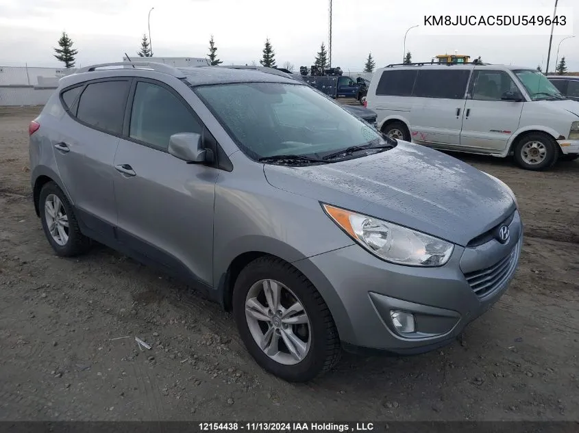 2013 Hyundai Tucson Gls/Limited VIN: KM8JUCAC5DU549643 Lot: 12154438