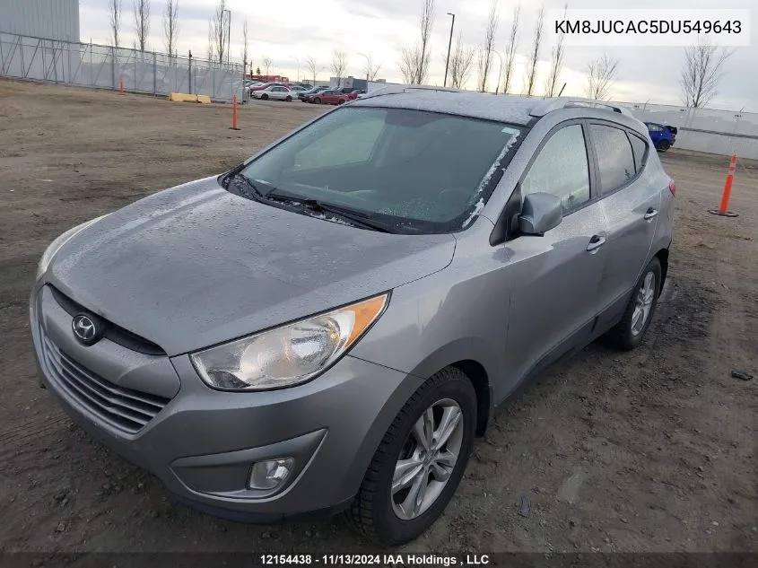 2013 Hyundai Tucson Gls/Limited VIN: KM8JUCAC5DU549643 Lot: 12154438