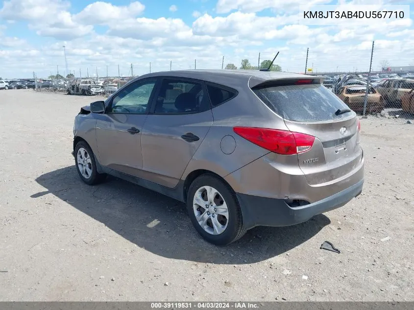 2013 Hyundai Tucson Gl VIN: KM8JT3AB4DU567710 Lot: 39119531