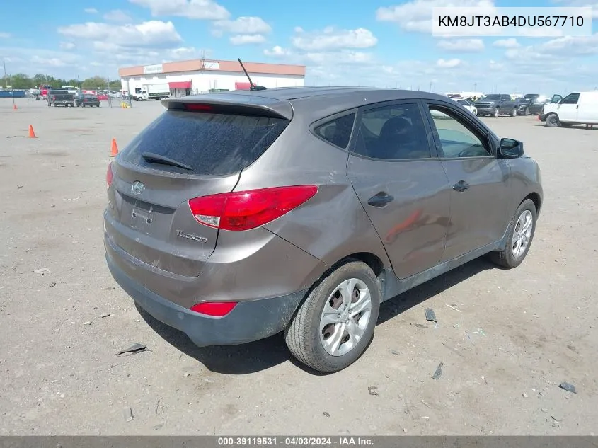 2013 Hyundai Tucson Gl VIN: KM8JT3AB4DU567710 Lot: 39119531