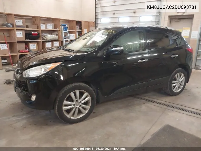 2013 Hyundai Tucson VIN: KM8JUCAC2DU693781 Lot: 40389549