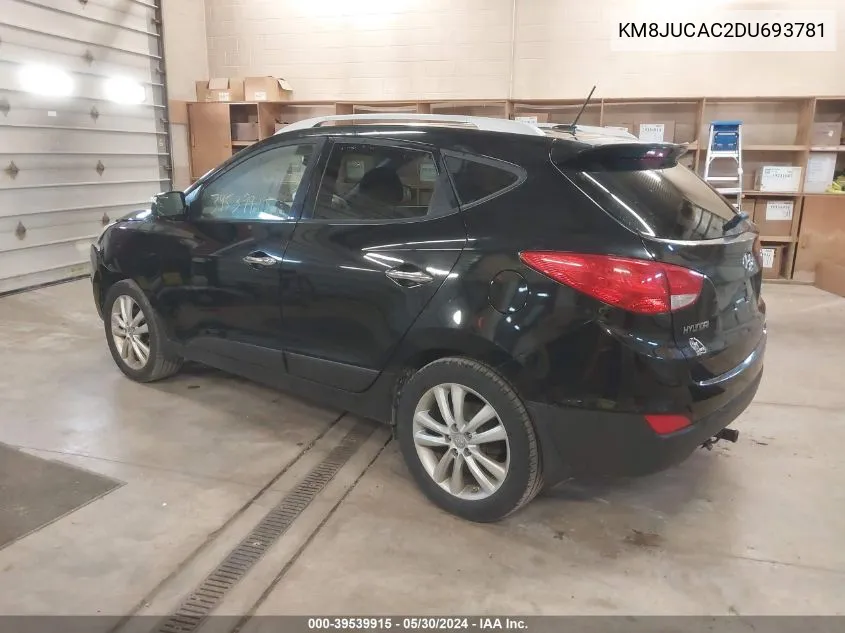 2013 Hyundai Tucson VIN: KM8JUCAC2DU693781 Lot: 40389549