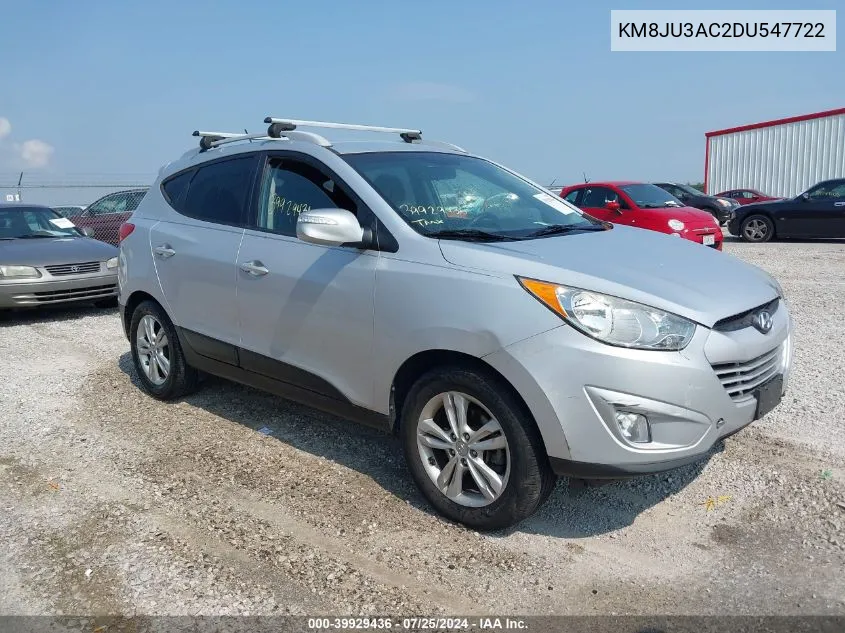 2013 Hyundai Tucson Gls VIN: KM8JU3AC2DU547722 Lot: 39929436