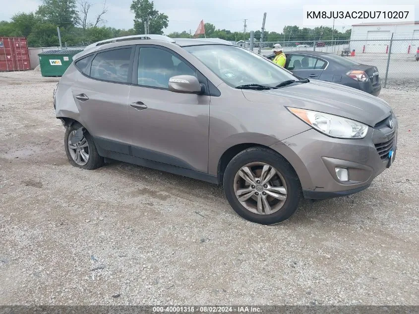 2013 Hyundai Tucson Gls VIN: KM8JU3AC2DU710207 Lot: 40001315