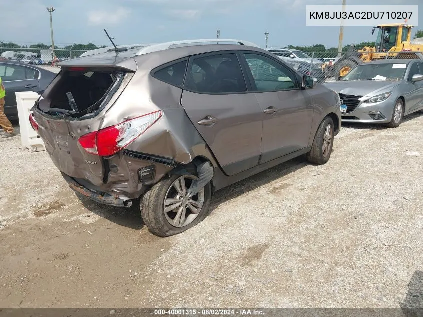 2013 Hyundai Tucson Gls VIN: KM8JU3AC2DU710207 Lot: 40001315