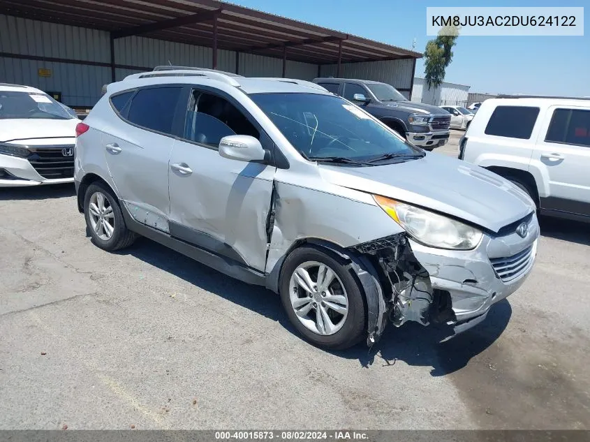 2013 Hyundai Tucson Gls VIN: KM8JU3AC2DU624122 Lot: 40015873