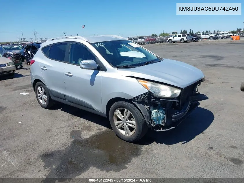 2013 Hyundai Tucson Gls VIN: KM8JU3AC6DU742450 Lot: 40122945