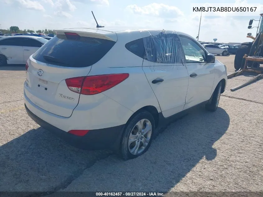 2013 Hyundai Tucson Gl VIN: KM8JT3AB8DU650167 Lot: 40162457